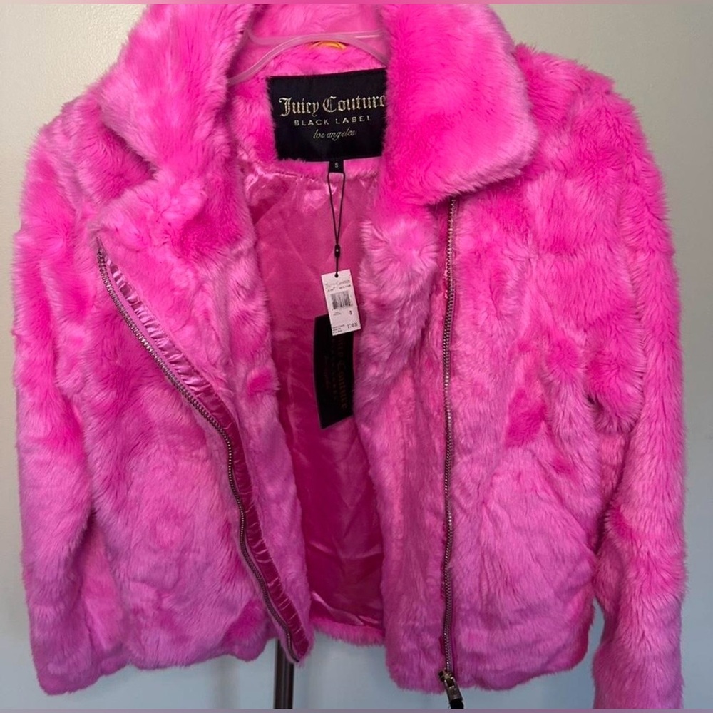 Juicy Couture Vibrant Pink Teddy Jacket - Picture 4 of 5